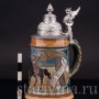 Старинная пивная кружка Трубач из Зекингена, 1/2 л, Villeroy & Boch, Германия, 1897 г.