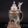 Старинная пивная кружка Трубач из Зекингена, 1/2 л, Villeroy & Boch, Германия, 1897 г.