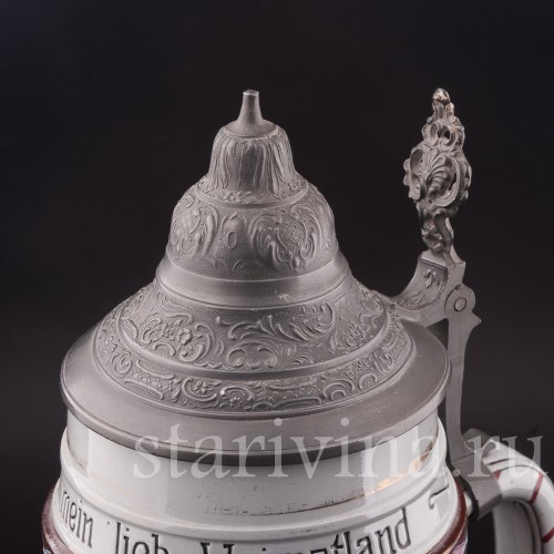 Уцененная пивная кружка Три юноши, 3 л, Matthias Girmscheid, Германия.