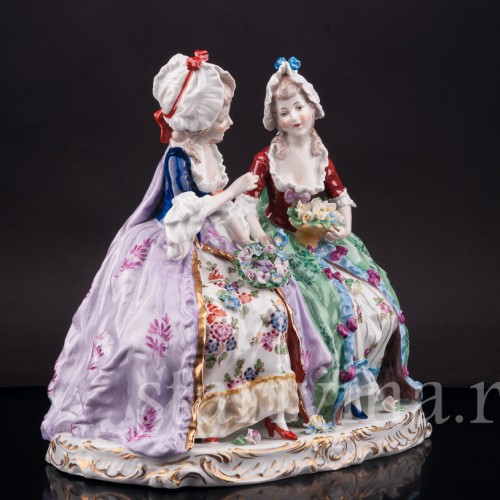 Композиция из фарфора Подруги, Ernst Bohne Sohne, Германия, нач. 20 в.