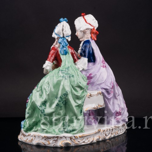 Композиция из фарфора Подруги, Ernst Bohne Sohne, Германия, нач. 20 в.