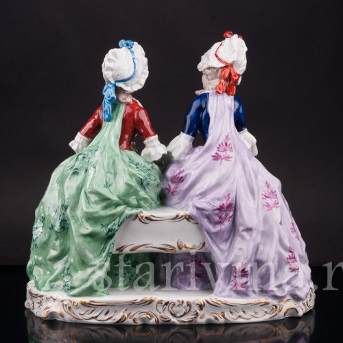 Композиция из фарфора Подруги, Ernst Bohne Sohne, Германия, нач. 20 в.