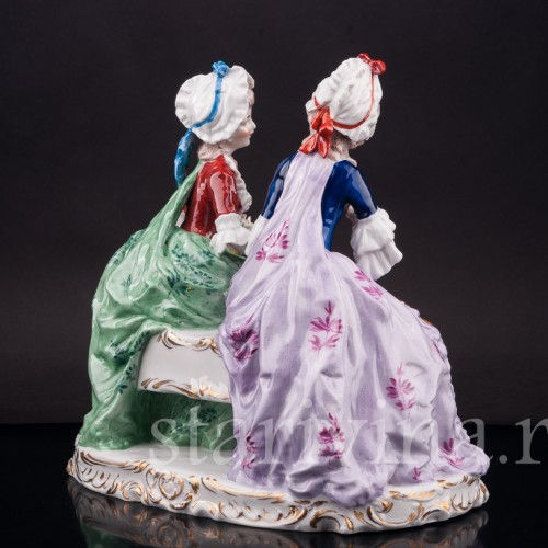 Композиция из фарфора Подруги, Ernst Bohne Sohne, Германия, нач. 20 в.