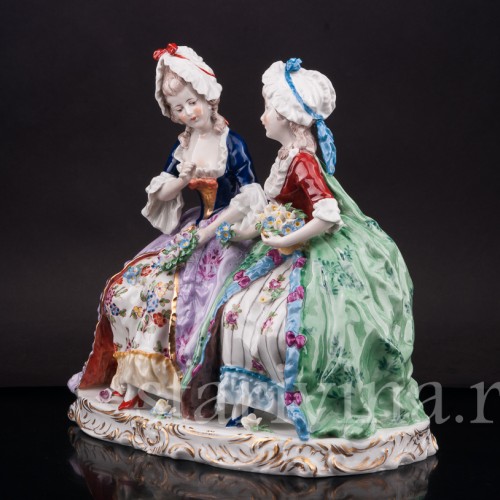 Композиция из фарфора Подруги, Ernst Bohne Sohne, Германия, нач. 20 в.