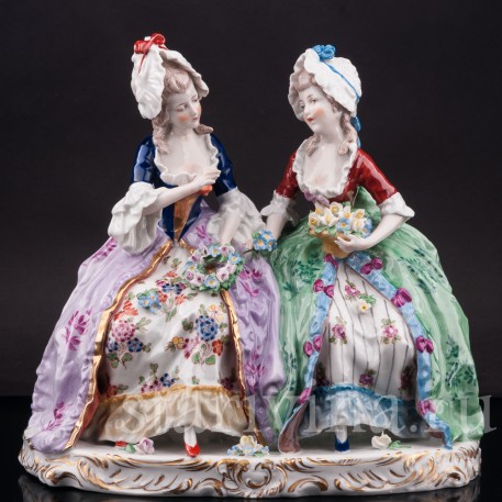 Композиция из фарфора Подруги, Ernst Bohne Sohne, Германия, нач. 20 в.