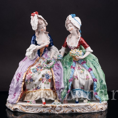 Композиция из фарфора Подруги, Ernst Bohne Sohne, Германия, нач. 20 в.