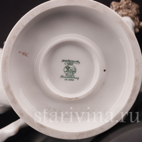 Статуэтка девушки из фарфора Утренняя прогулка, обнаженная на лошади, Hutschenreuther, Германия, 1945-49 гг.