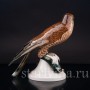 Фигурка птицы из фарфора Ястреб с добычей Hutschenreuther, Германия, 1925-39 гг.
