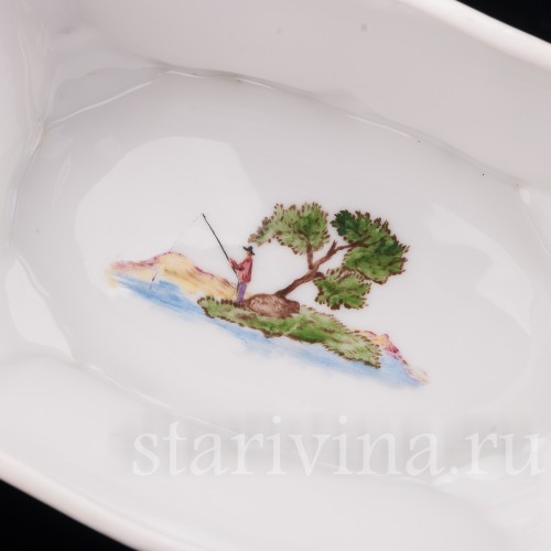 Декоративная шкатулка Сценки из сельской жизни, Rosenthal, Германия, 1932 год.