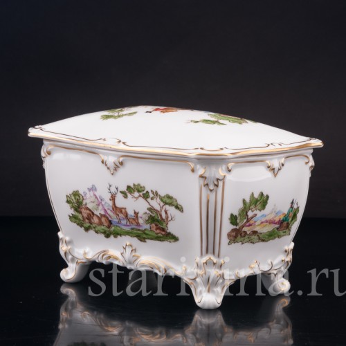 Декоративная шкатулка Сценки из сельской жизни, Rosenthal, Германия, 1932 год.