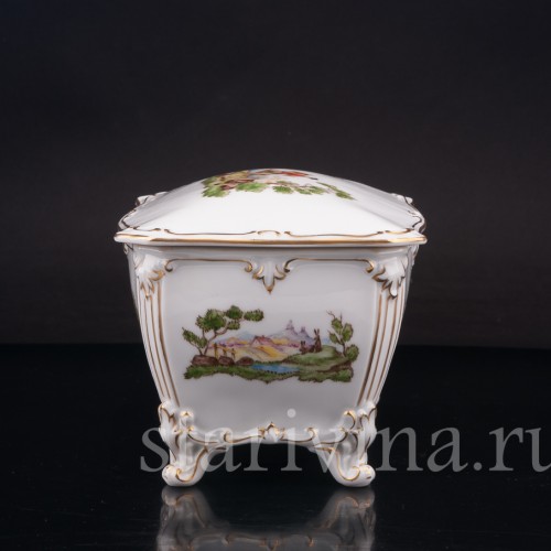 Декоративная шкатулка Сценки из сельской жизни, Rosenthal, Германия, 1932 год.