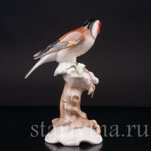 Фигурка птицы из фарфора Шегол, Hutschenreuther, Германия, 1955-69 гг.