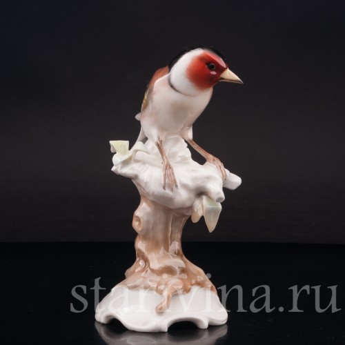 Фигурка птицы из фарфора Шегол, Hutschenreuther, Германия, 1955-69 гг.