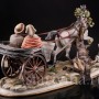 Фарфоровая композиция Пара в двуколке, Capodimonte, Италия, вт. пол. 20 в.