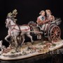 Фарфоровая композиция Пара в двуколке, Capodimonte, Италия, вт. пол. 20 в.