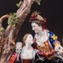 Композиция из фарфора Пасторальная пара с музыкальными инструментами, Von Schierholz, Германия, 1907-27 гг.