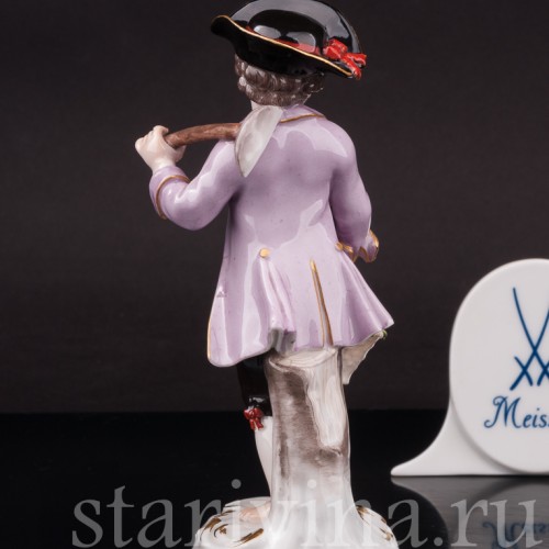 Фарфоровая статуэтка Мальчик с мотыгой, Meissen, Германия, сер. 19 - нач. 20 вв.