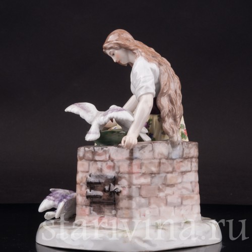 Фарфоровая статуэтка девушки Золушка Meissen, Германия, кон. 19 - нач. 20 вв.