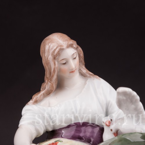 Фарфоровая статуэтка девушки Золушка Meissen, Германия, кон. 19 - нач. 20 вв.