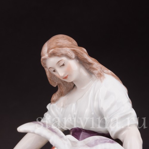 Фарфоровая статуэтка девушки Золушка Meissen, Германия, кон. 19 - нач. 20 вв.