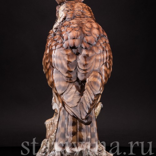 Фаянсовая статуэтка птицы Ушастая сова, Tay, Италия, вт. пол. 20 в.