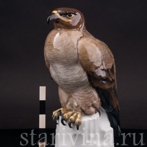 Фарфоровая статуэтка птицы Сокол, Karl Ens, Германия, нач. 20 в.