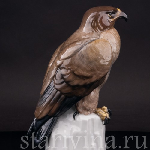 Фарфоровая статуэтка птицы Сокол, Karl Ens, Германия, нач. 20 в.