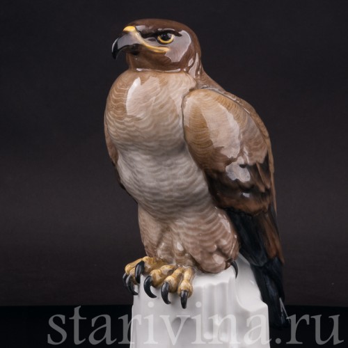 Фарфоровая статуэтка птицы Сокол, Karl Ens, Германия, нач. 20 в.