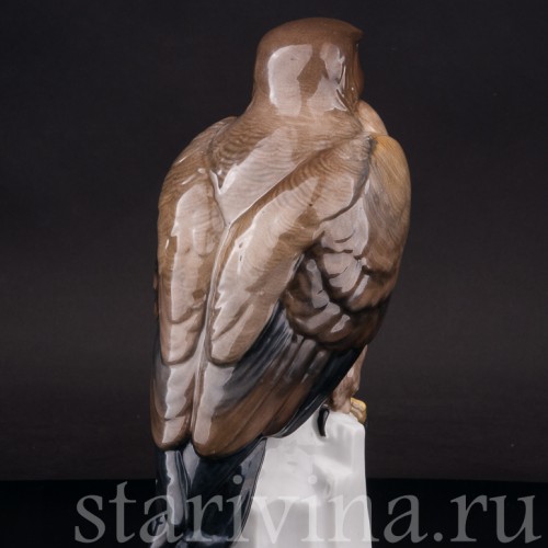 Фарфоровая статуэтка птицы Сокол, Karl Ens, Германия, нач. 20 в.