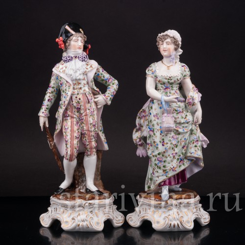 Галантная пара, Volkstedt, Германия, кон. 19 в