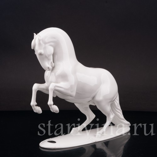 Фарфоровая статуэтка Поднимающийся конь, Rosenthal, Германия, 1956 г.