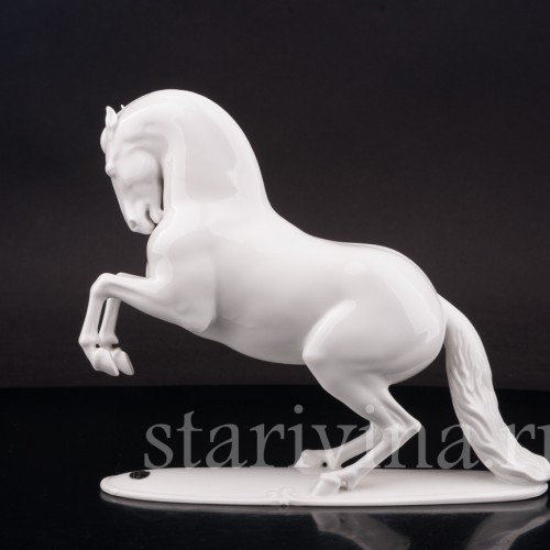 Фарфоровая статуэтка Поднимающийся конь, Rosenthal, Германия, 1956 г.