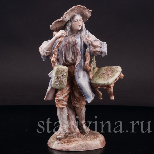 Фарфоровая статуэтка Старьёвщик, Albert Stahl, Германия, 1937-1949 гг.