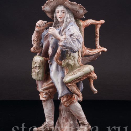 Фарфоровая статуэтка Старьёвщик, Albert Stahl, Германия, 1937-1949 гг.