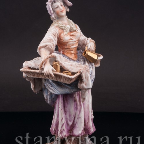 Фигурка из фарфора Продавщица напитков Albert Stahl, Германия, 1937-1949 гг.