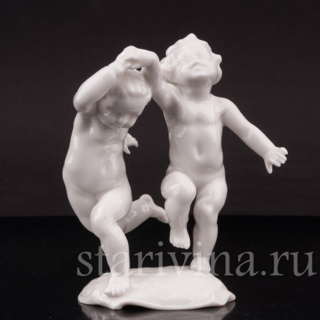 Фарфоровая фигурка Танцующие дети, Hutschenreuther, Германия, 1955-69 гг.