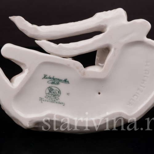 Фигурка из фарфора Лежащий оленёнок, Hutschenreuther, Германия, 1955-69 гг.