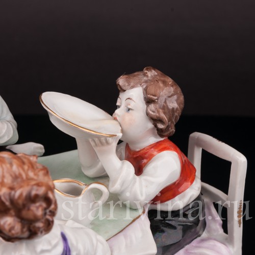 Фарфоровая композиция За столом, Scheibe-Alsbach, Германия, сер. 20 в.