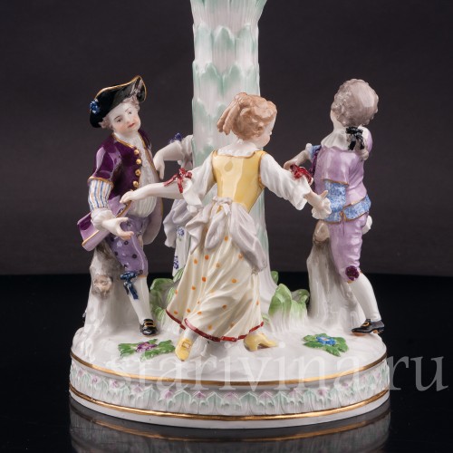 Фарфоровая ваза-фруктовница Дети в хороводе, Meissen, Германия, сер. 19 - нач. 20 вв.