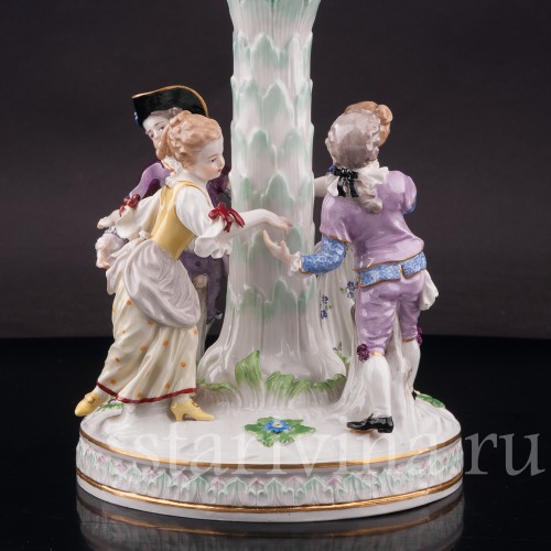 Фарфоровая ваза-фруктовница Дети в хороводе, Meissen, Германия, сер. 19 - нач. 20 вв.