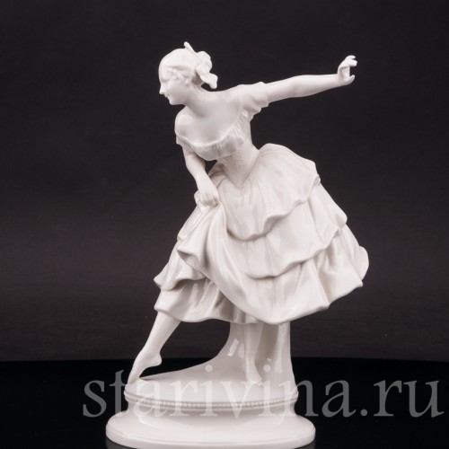 Фарфоровая статуэтка балерины Фанни Эльслер, Schwarzburger, Германия, нач. 20 в.