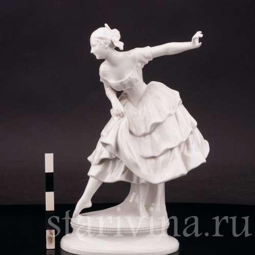 Фарфоровая статуэтка балерины Фанни Эльслер, Schwarzburger, Германия, нач. 20 в.
