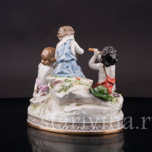 Композиция из фарфора Весенняя музыка, Volkstedt, Германия, нач. 20 в.