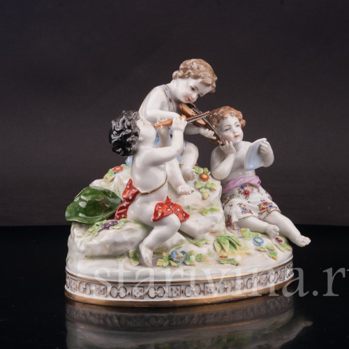 Композиция из фарфора Весенняя музыка, Volkstedt, Германия, нач. 20 в.