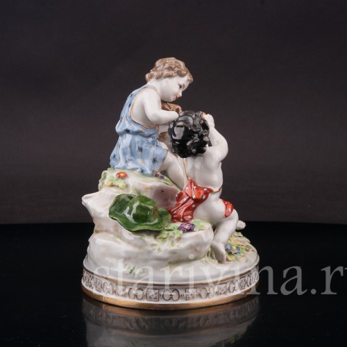 Композиция из фарфора Весенняя музыка, Volkstedt, Германия, нач. 20 в.