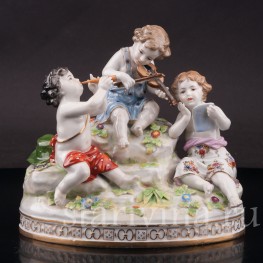 Композиция из фарфора Весенняя музыка, Volkstedt, Германия, нач. 20 в.