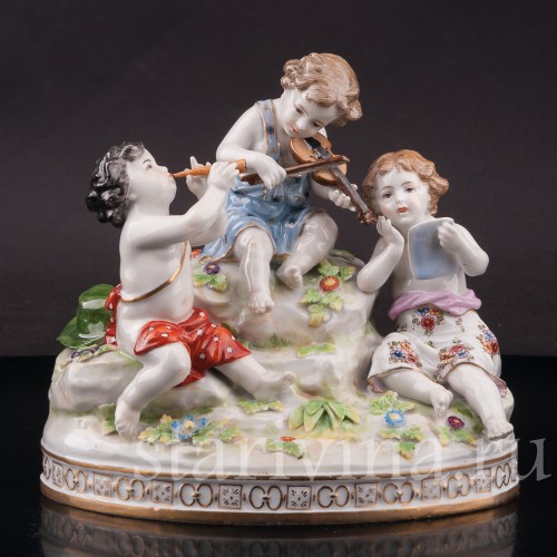 Композиция из фарфора Весенняя музыка, Volkstedt, Германия, нач. 20 в.