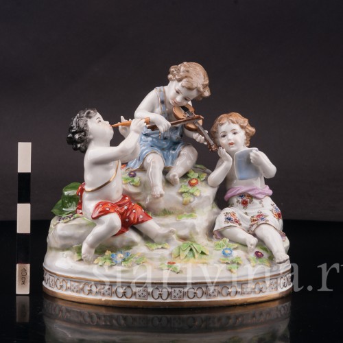 Композиция из фарфора Весенняя музыка, Volkstedt, Германия, нач. 20 в.