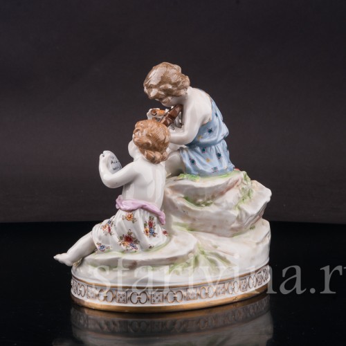 Композиция из фарфора Весенняя музыка, Volkstedt, Германия, нач. 20 в.