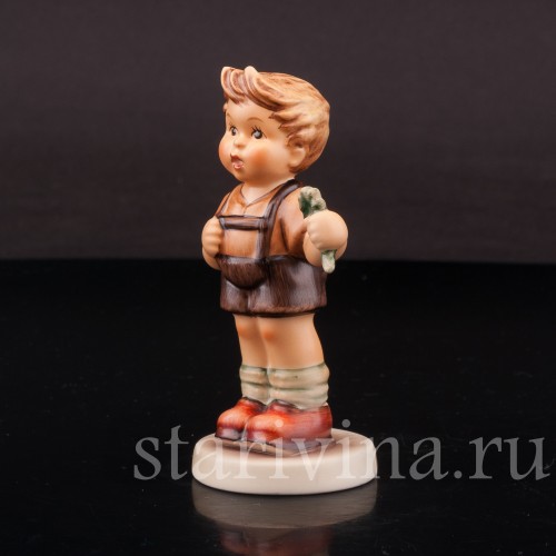 Фигурка мальчика из фарфора "Желаю удачи!", Goebel, Германия, кон. 20 в.